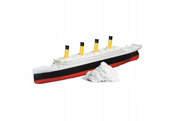 RMS Tytanic + góra lodowa – Model 3D - 269mm (1:1000) - metalowe wstawki!