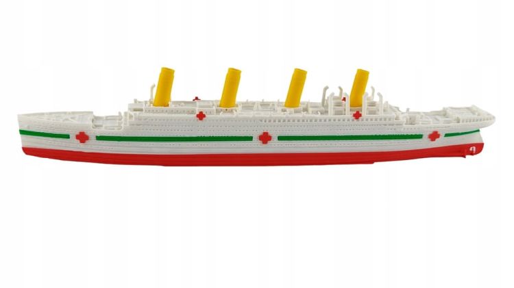 HMHS Britannic - Model druk 3D - 269mm (Skala 1:1000) - metalowe wstawki!