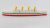 HMHS Britannic - Model druk 3D - 269mm (Skala 1:1000) - metalowe wstawki!