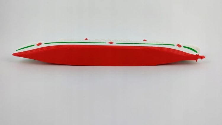 HMHS Britannic - Model druk 3D - 269mm (Skala 1:1000) - metalowe wstawki!