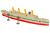 HMHS Britannic + miny – Model 3D - 345mm (1:780) - metalowe wstawki!