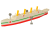 HMHS Britannic + miny – Model 3D - 345mm (1:780) - metalowe wstawki!