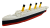 RMS Tytanic + góra lodowa – Model 3D - 345mm (1:780) - metalowe wstawki!