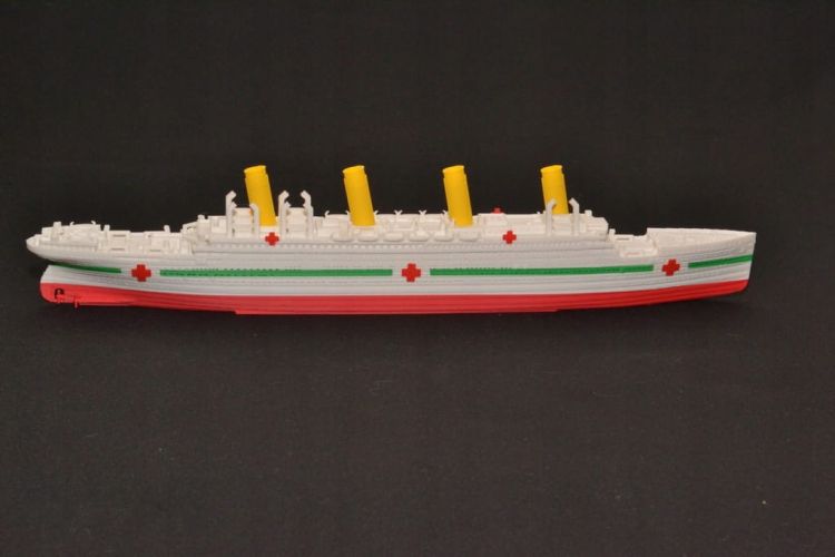 HMHS Britannic - Model druk 3D - 345mm (Skala 1:780) - metalowe wstawki!