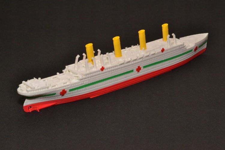 HMHS Britannic - Model druk 3D - 345mm (Skala 1:780) - metalowe wstawki!