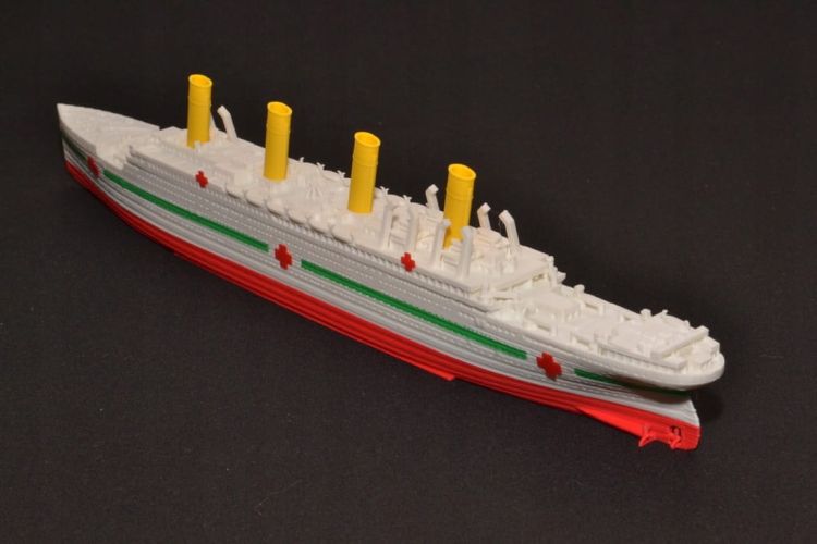 HMHS Britannic - Model druk 3D - 345mm (Skala 1:780) - metalowe wstawki!