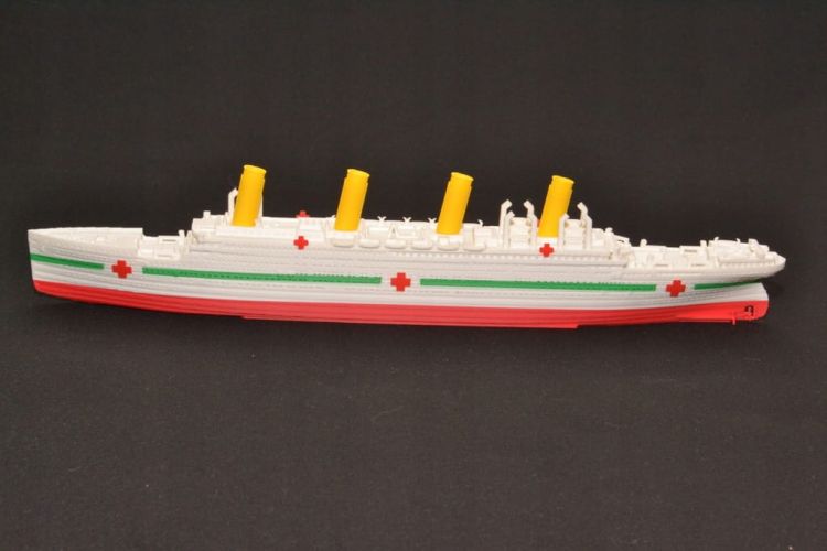 HMHS Britannic - Model druk 3D - 345mm (Skala 1:780) - metalowe wstawki!