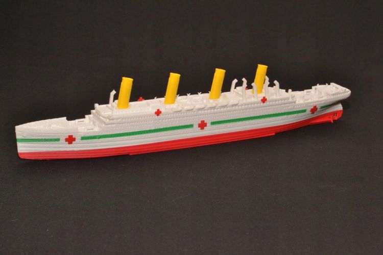 HMHS Britannic - Model druk 3D - 345mm (Skala 1:780) - metalowe wstawki!
