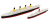 RMS Titanic 345 łamany + RMS Carpathia 220 - metalowe wstawki