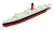 RMS Titanic 345 łamany + RMS Carpathia 220 - metalowe wstawki