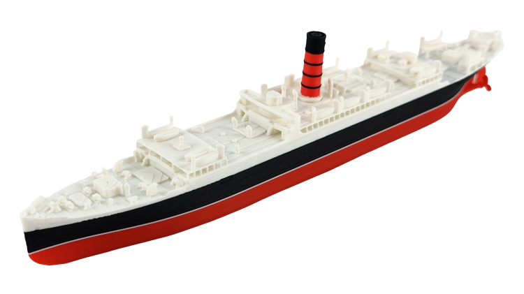 RMS Titanic 345 łamany + RMS Carpathia 220 - metalowe wstawki