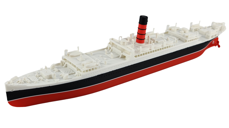 RMS Carpathia – druk 3D - 345mm (Skala 1:200) - metalowe wstawki!