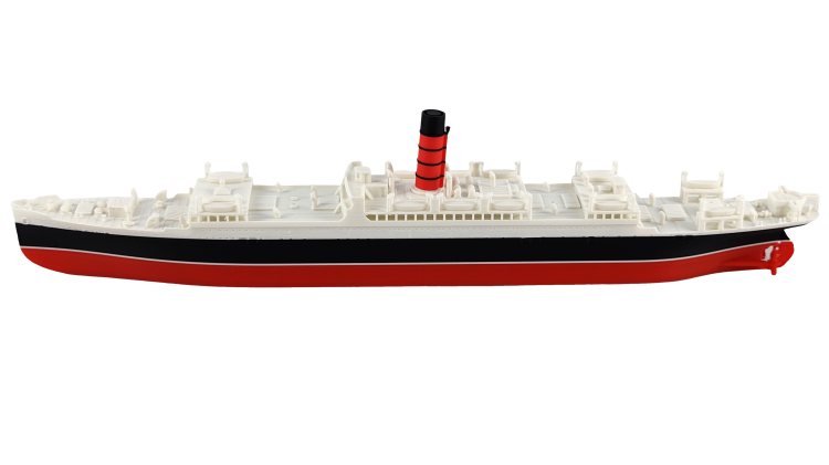 RMS Carpathia – druk 3D - 345mm (Skala 1:200) - metalowe wstawki!