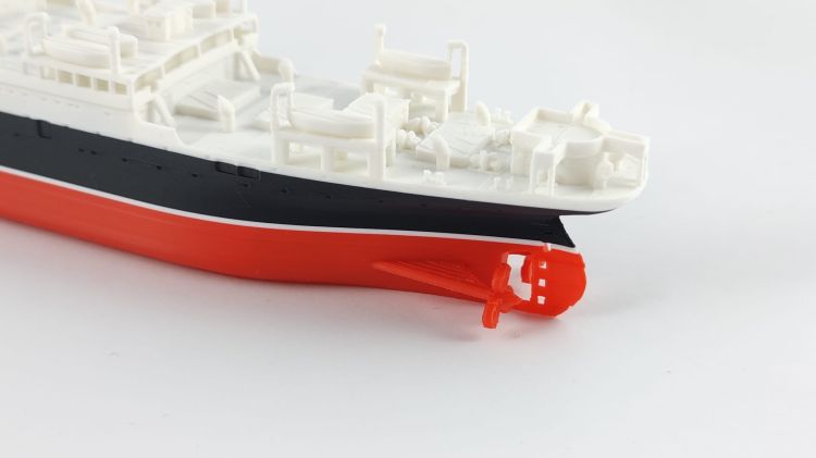 RMS Carpathia – druk 3D - 345mm (Skala 1:200) - metalowe wstawki!
