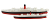 RMS Carpathia – druk 3D - 345mm (Skala 1:200) - metalowe wstawki!