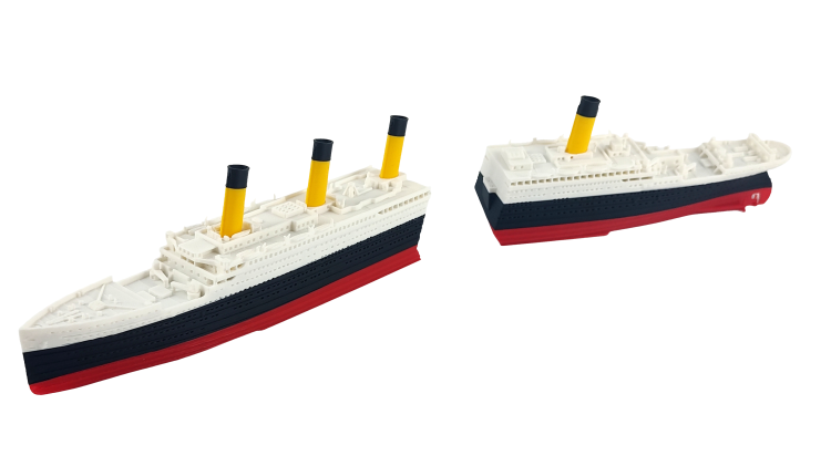 RMS Titanic model łamany z magnesami! – 345 mm (Skala 1:780)