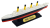 RMS Titanic – Model 3D - 269mm (1:1000) - czarna podstawa magnetyczna!