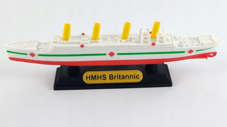 HMHS Britannic – Model 3D - 269mm (1:1000) - czarna podstawa magnetyczna!