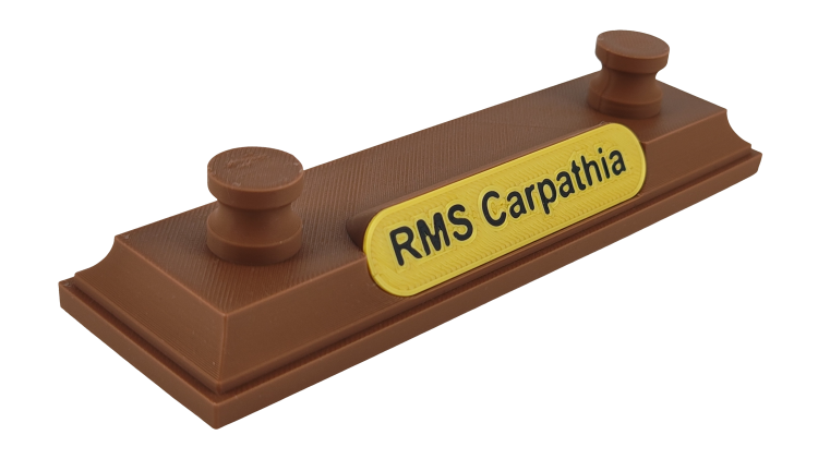 Magnetyczna podstawka pod modele RMS Carpathia (220 mm i 345 mm) - czarna