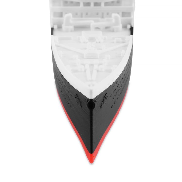 RMS Olympic – Model 3D - 269mm (1:1000) - z czarną podstawą magnetyczną!