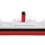 RMS Carpathia – druk 3D - 345mm (Skala 1:200) - metalowe wstawki!