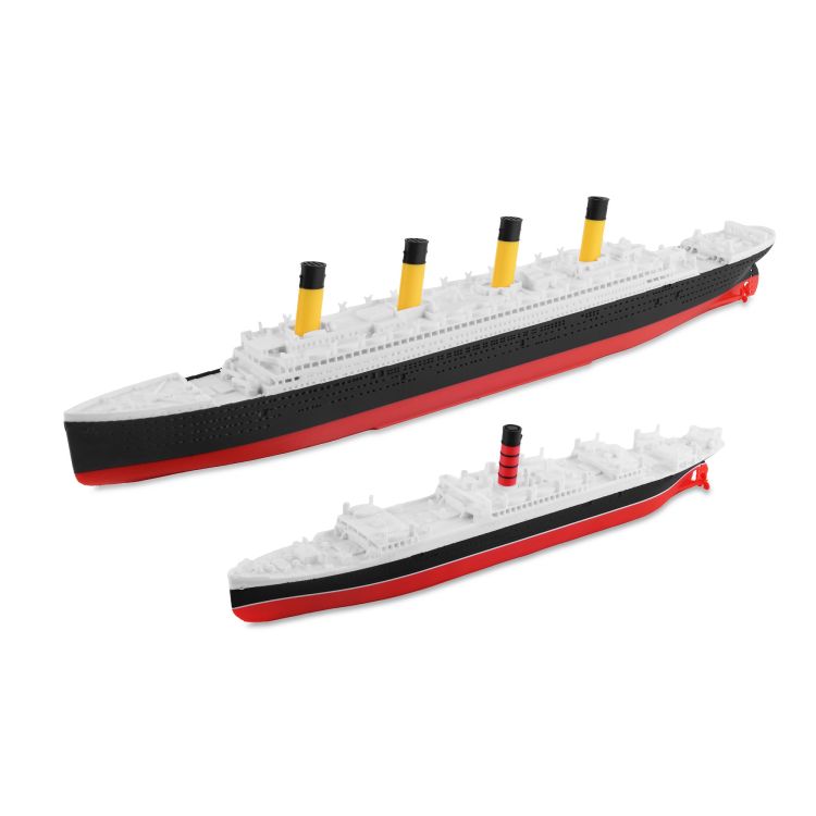 Zestaw - RMS Titanic 345 + RMS Carpathia 220 - metalowe wstawki