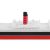 RMS Titanic 345 łamany + RMS Carpathia 220 - metalowe wstawki