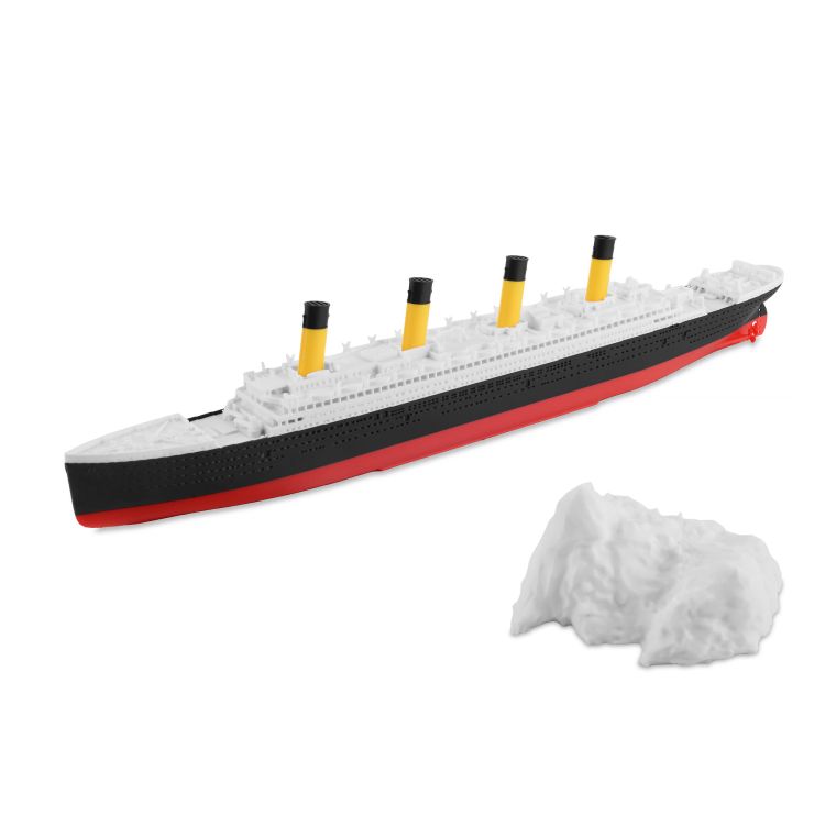RMS Tytanic + góra lodowa – Model 3D - 345mm (1:780) - metalowe wstawki!