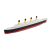 RMS Tytanic + góra lodowa – Model 3D - 345mm (1:780) - metalowe wstawki!