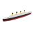 RMS Tytanic + góra lodowa – Model 3D - 269mm (1:1000) - metalowe wstawki!