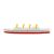 HMHS Britannic + miny – Model 3D - 269mm (1:1000) - metalowe wstawki!