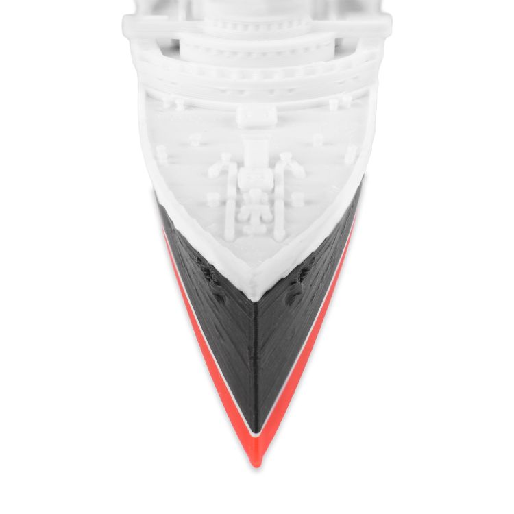 RMS Lusitania 1915 – model druk 3D - 24cm (Skala 1:1000) - metalowe wstawki!