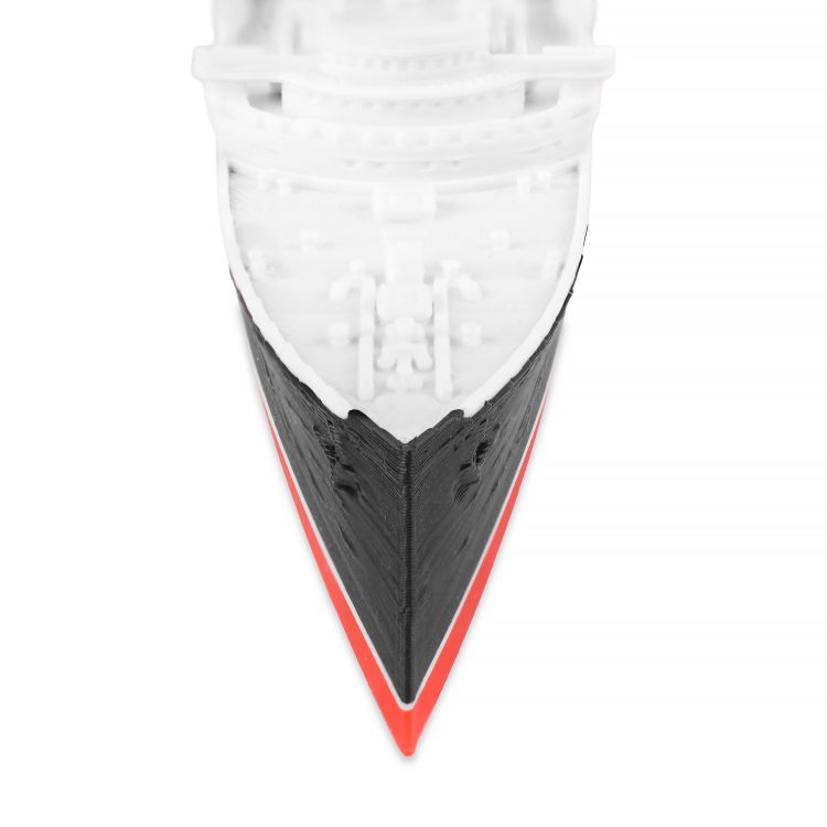 RMS Lusitania 1907 – model druk 3D - 24cm (Skala 1:1000) - metalowe wstawki!
