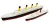 Zestaw - RMS Titanic 345 + RMS Carpathia 220 - metalowe wstawki