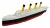 Zestaw - RMS Titanic 345 + RMS Carpathia 220 - metalowe wstawki