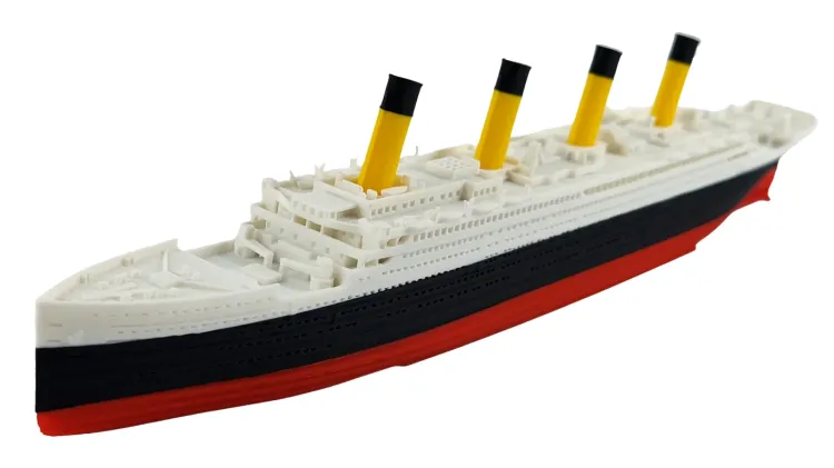 Zestaw - RMS Titanic 345 + RMS Carpathia 220 - metalowe wstawki
