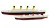 Zestaw - RMS Titanic 345 + RMS Carpathia 220 - metalowe wstawki